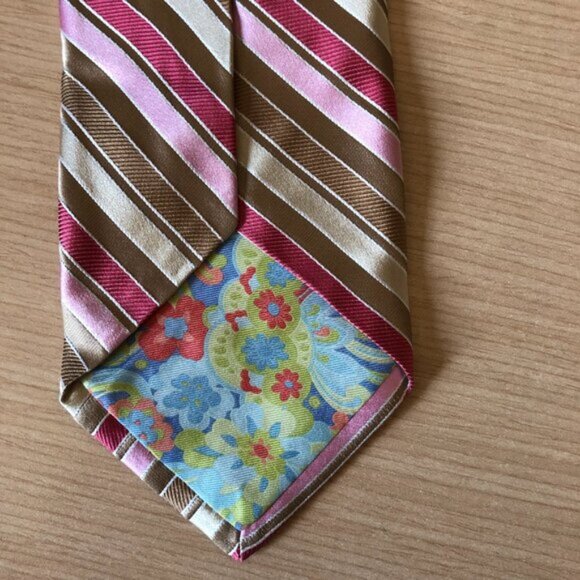 Ted Baker London 100% Silk Striped Tie - Picture 3 of 5